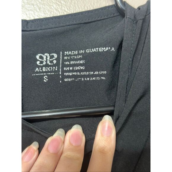 NWOT Albion Cap Sleeve Wrinkle Free Black Jumpsuit Romper One Piece Women's S - Picture 6 of 13